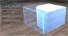 White curved counter