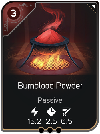 Burnblood Powder card