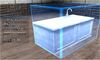 White sink counter