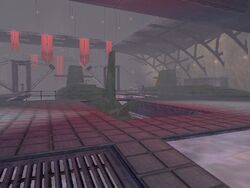 The submersibles dock