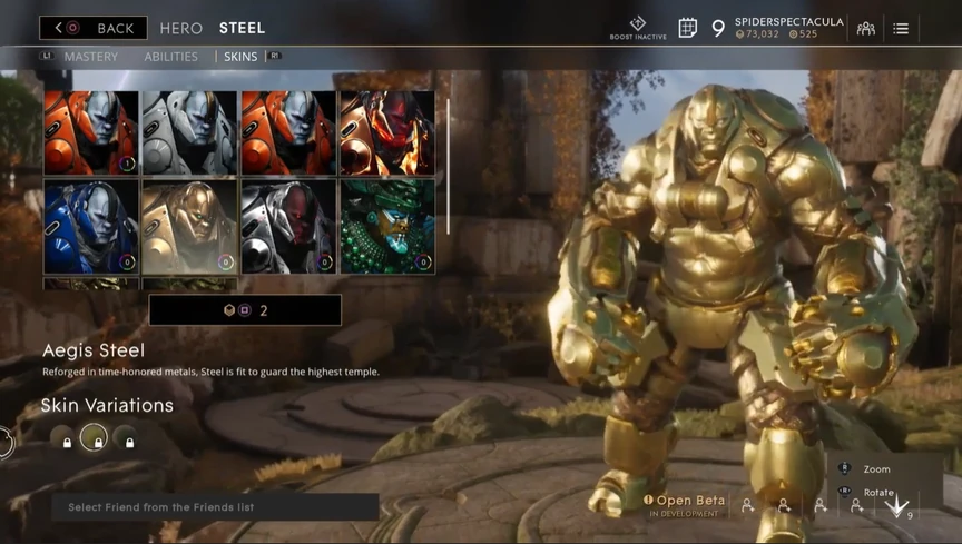 Steel Gilded Aegis skin