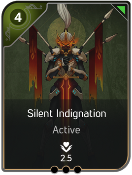 Silent Indignation card
