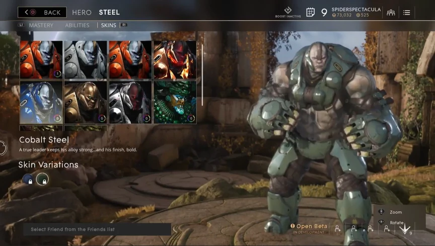 Steel Military Cobalt skin