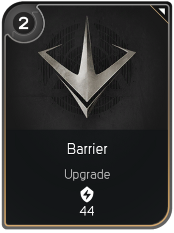 Barrier card