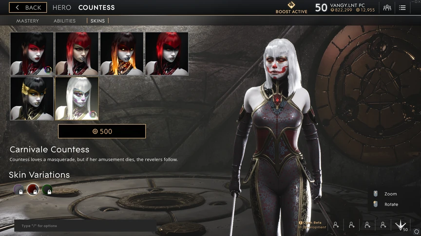Countess Red Carnivale skin