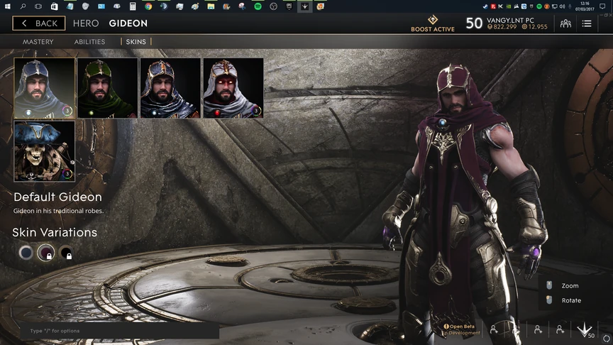 Gideon Purple Default skin