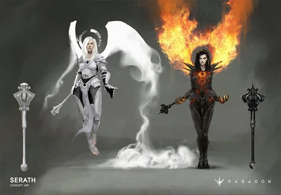 Darkness resides within her. (concept art)