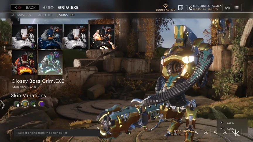 Grim.exe Gilded Glossy Boss skin