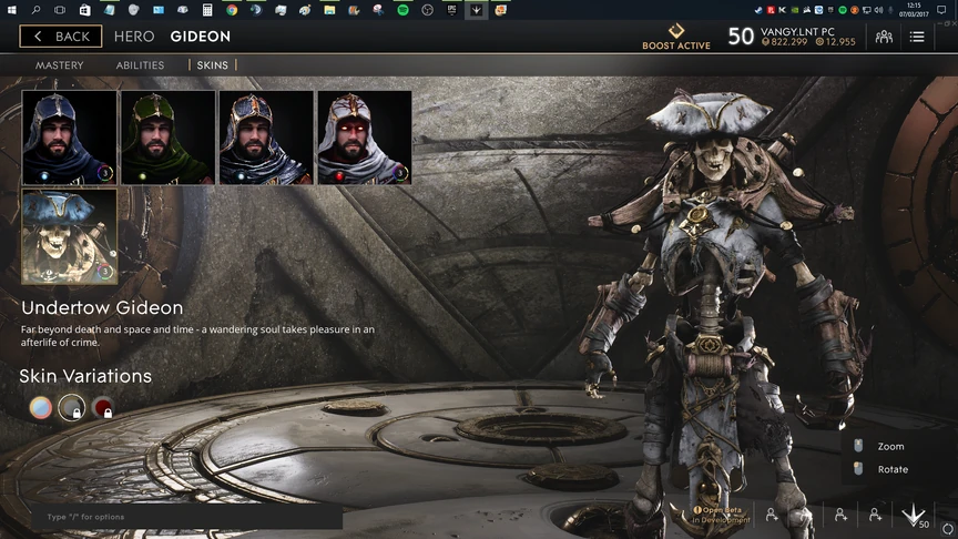 Gideon White Undertow skin