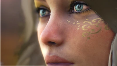 Serath's face close-up