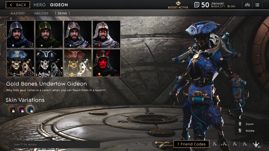 Gideon Sky Gold Bones Undertow skin
