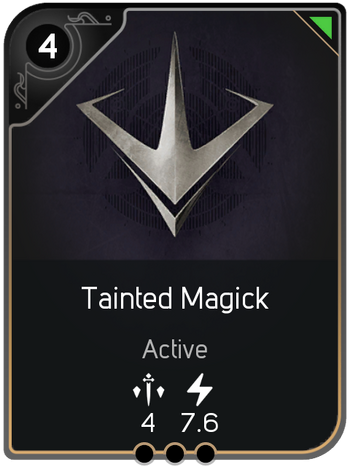 Tainted Magick card