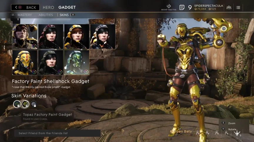 Gadget Topaz Factory Paint skin