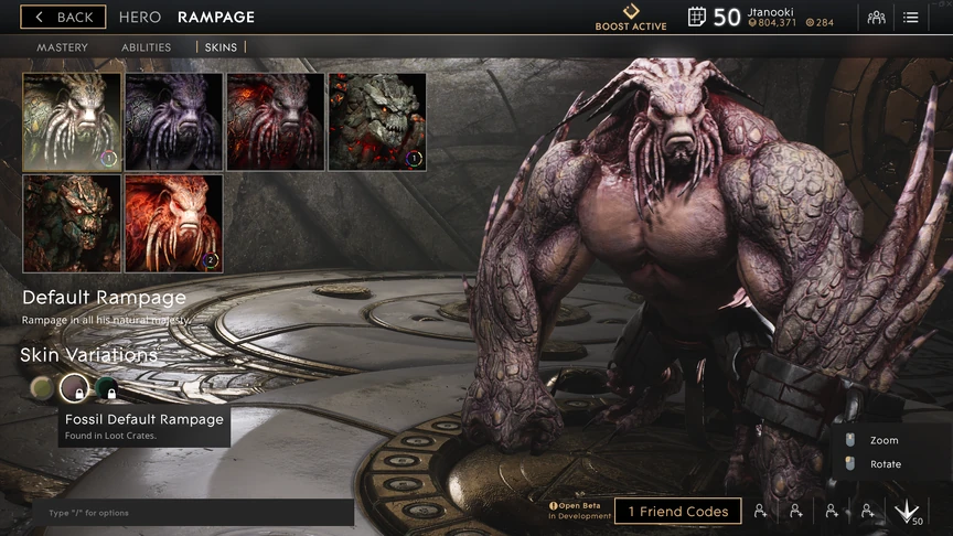 Rampage Fossil Default skin