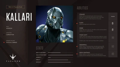 Kallari stats