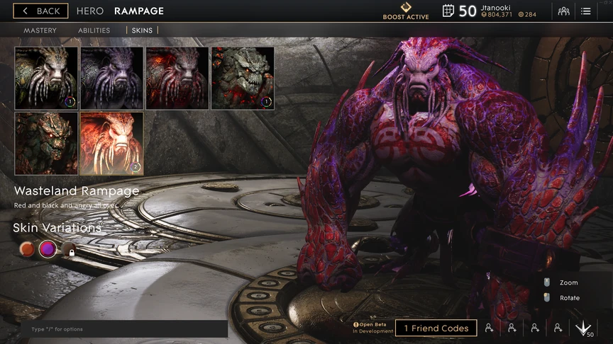 Rampage Neon Wasteland skin