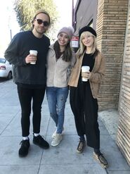 Taylor, Hayley and a fan