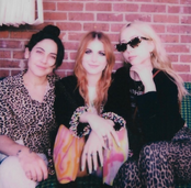 Hayley Williams with Lindsey Byrnes (left) and Lindsey Hartman (right)