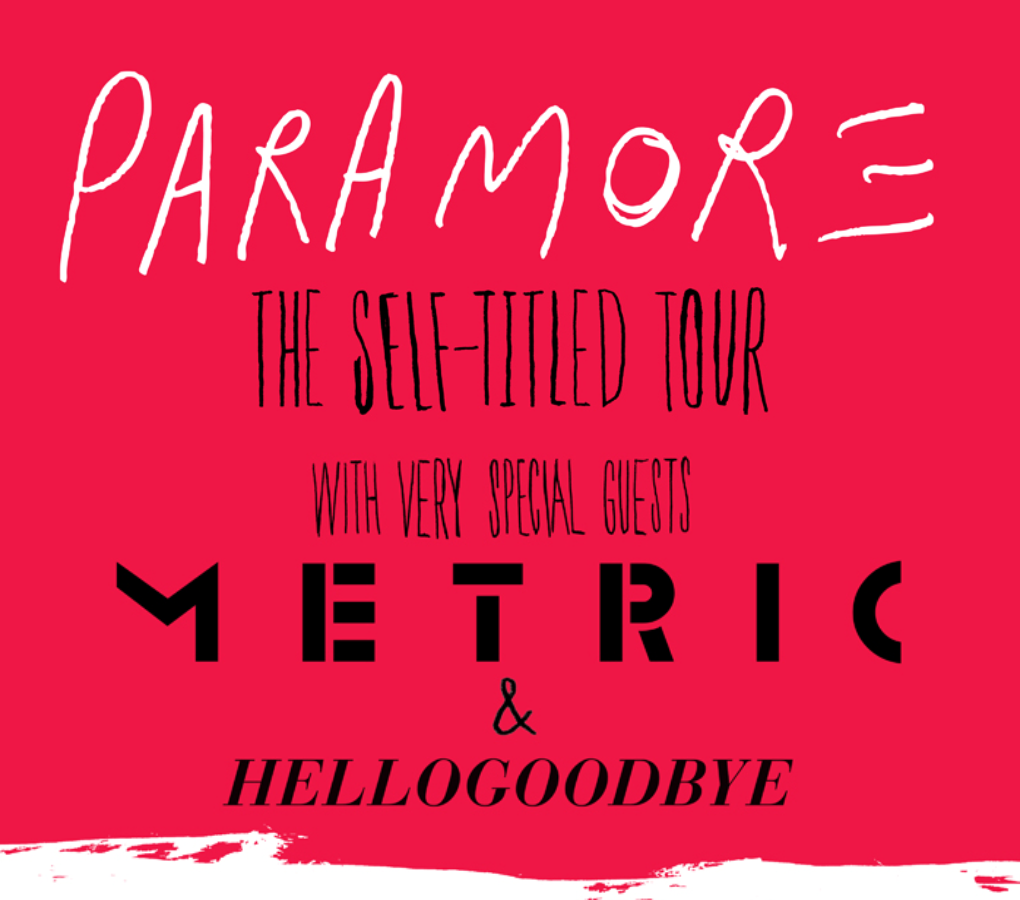 self titled tour paramore