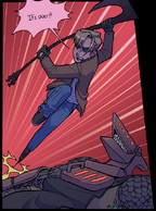 Spender attempting to attack Forge. (Chapter 4, Page 86)