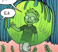 Ed greeting Max at school. (Chapter 4, Page 33)
