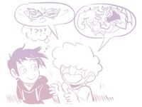 A sketch of Jeff and Cody. (Tweet)