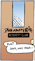 The clubroom's door as seen by spectrals. (Chapter 1, Page 62)