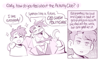 Cody answers a question in the Q&A.[22]