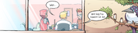 The clubroom as seen from outside the window. (Chapter 3, Page 53)