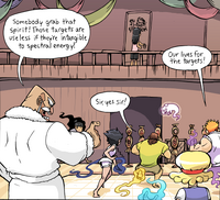 Francisco telling his students to catch the targets' spirits. (Chapter 4, Page 6)