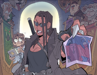 The throne room of the Cousinhood's headquarters. (Chapter 8, Page 80)