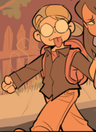 Ed walking home with the other Activity Club members. (Chapter 6, Page 41)