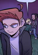 Isaac storming off upon realizing Max has been trusted with more information than him. (Chapter 4, Page 140)