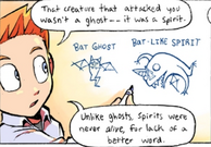 Isaac describes the difference between ghosts and spirits. (Chapter 1, Page 63)