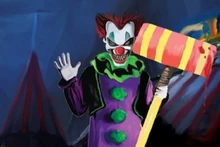 Purple and Green Clown