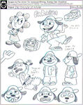 PaRappa's early sketch.