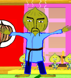 photo Parappa The Rapper Onion chop chop master onion parappa the
