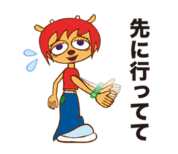 262568 - safe, artist:imrachets, lammy (parappa the rapper), parappa ( parappa the rapper), bovid, canine, caprine, cat, dog, feline, lamb,  mammal, sheep, anthro, parappa the rapper, um jammer lammy, beanie, blonde  hair, blue