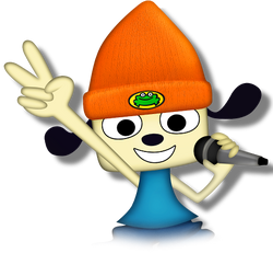 It's summer 2021, and since I love PaRappa Rappa and Prince Fleaswallow  from Parappa the Rapper because they're my favourite characters, I decided  to draw them surfing in their new swimsuits. Here's