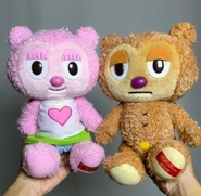 PJ Berri & Sweety Bancha plushes, presumably from a boxed set containing the two.
