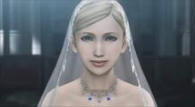 Eve (in Aya's body) smiles as she was about to marry Kyle Madigan.