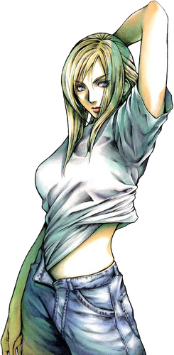 Realistic portrait of aya brea from parasite eve