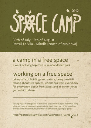 Space Camp 2012 flyer