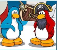 Fondo especial de rockhopper. Nota: Puede que el pinguino azul sea Bambadee