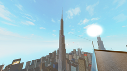 The entire map (view from Titan Tower) : r/RobloxParkour