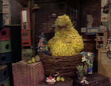 Big Bird is asleep at the end of episode 1096