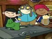 Kuki "Numbuh 3" Sanban (P2), Hoagie "Numbuh 2" Gilligan Jr. (P1), and Abigail "Numbuh 5" Lincoln (P3)