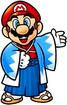 Mario wears Japanese Attire