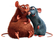 Remy and Emile (Ratatouille) as Tuck and Roll