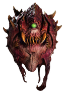 Cacodemon (Doom 2016 and Doom Eternal) as Pterodactyl